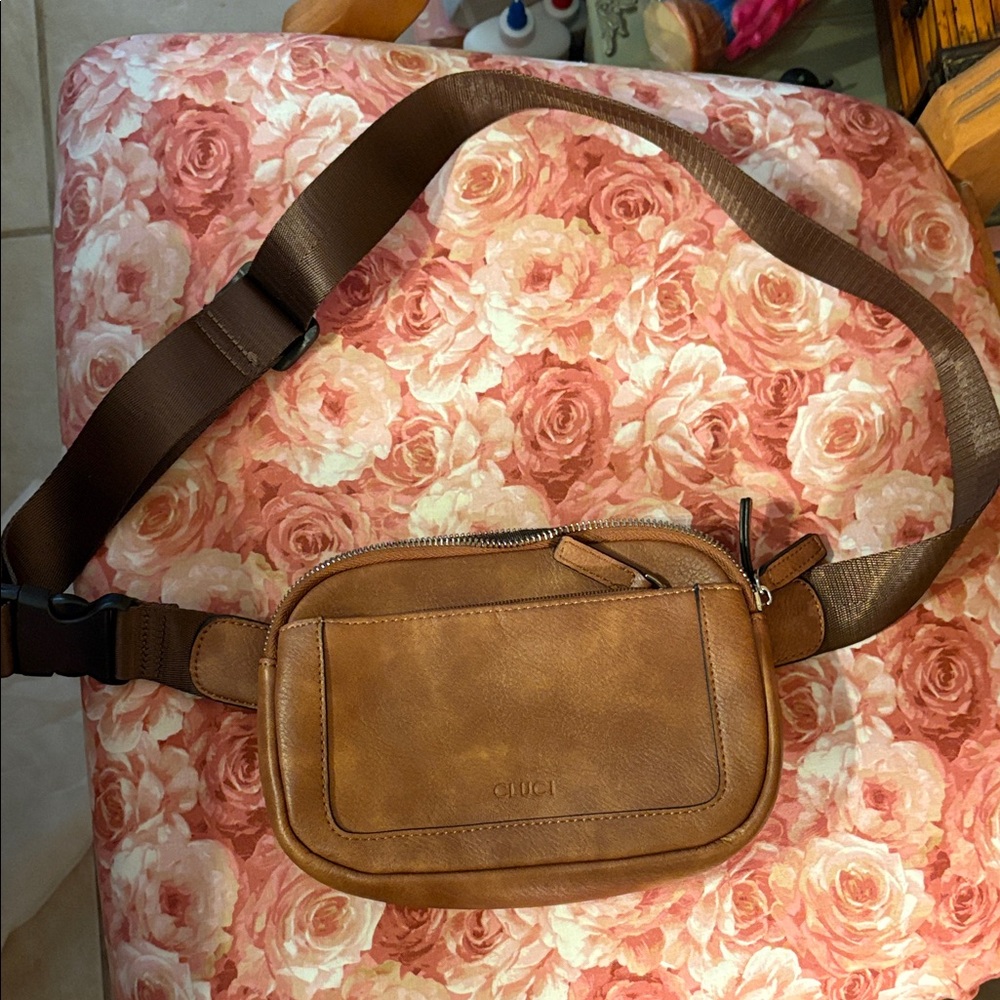 Brown Leather Crossbody Bag